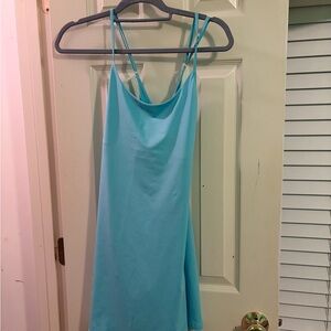 Light Blue Spaghetti Strap Dress